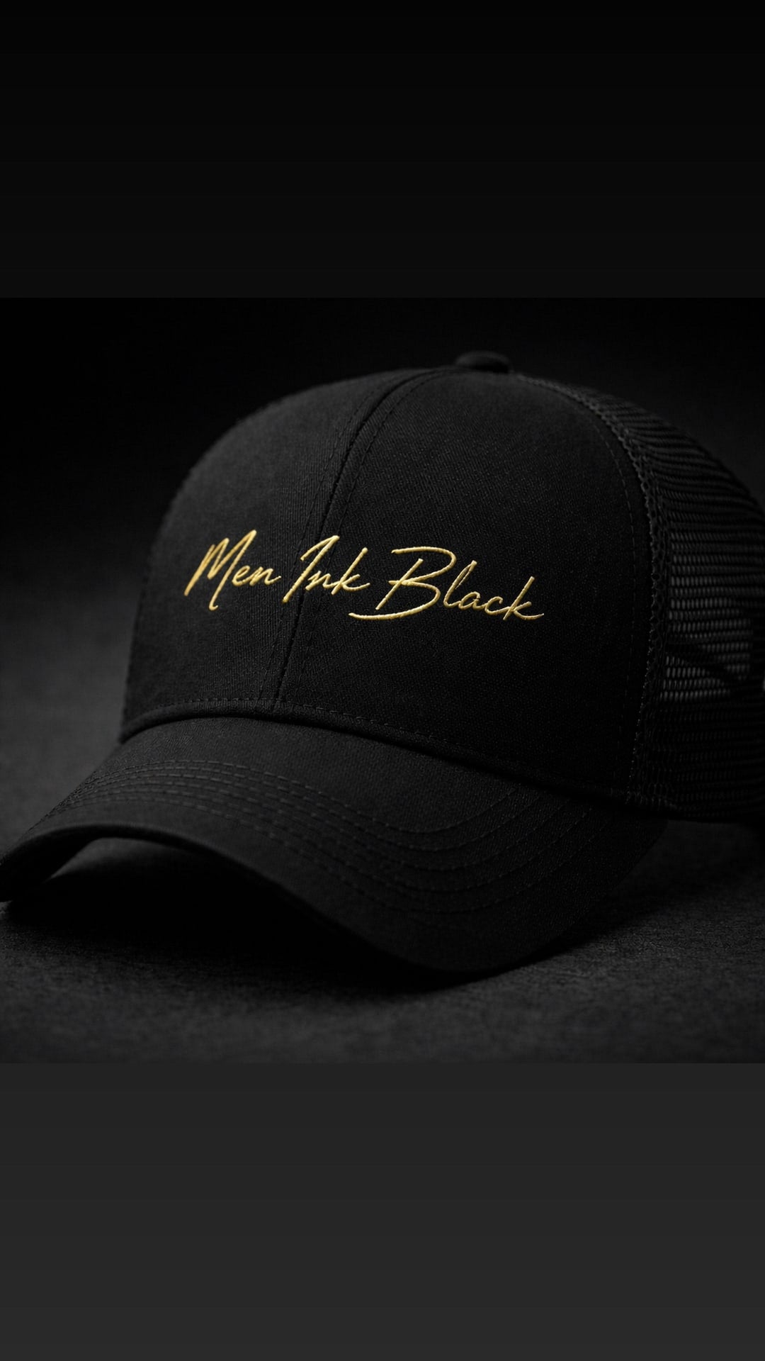 Casquette brodée Men Ink Black